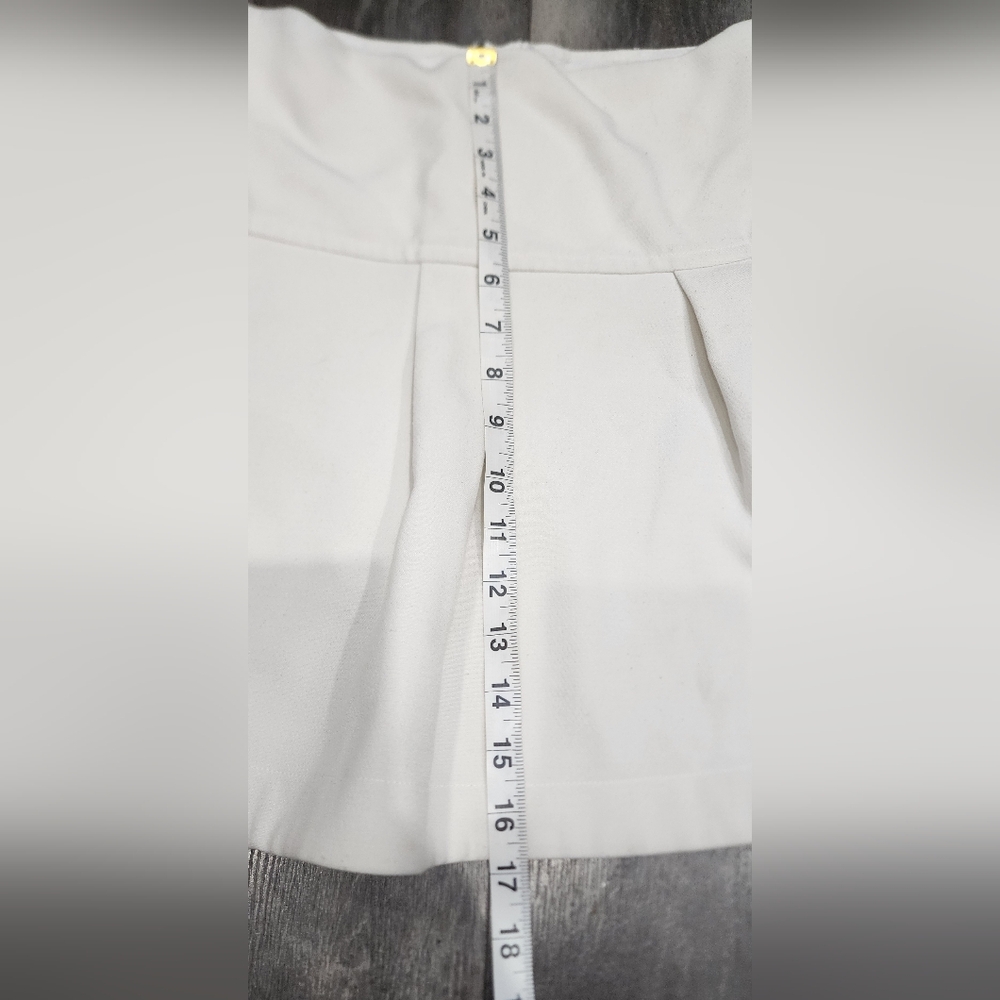 Leifsdottir Anthropologie Magra Swing Pleated Skirt Size 4 Ivory Color - Picture 4 of 7